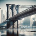 Collision between a Mexican naval ship and Brooklyn Bridge