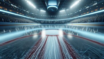 Panthers and Maple Leafs players in NHL playoffs action