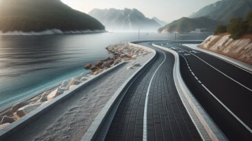 New cycling and pedestrian path in Vancouver