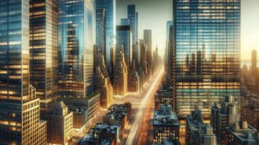 Vibrant tech scene in New York showcasing innovation.