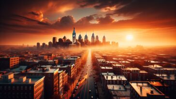 Voters discussing crime policies in Philadelphia