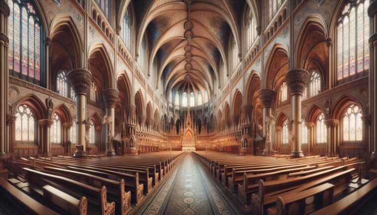 Pope Leo XIV leading a congregation in prayer