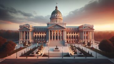 Richmond City Hall with forensic audit documents