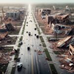 Devastation in Selmer after the tornado disaster