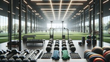Athlete experiencing shoulder inflammation during training
