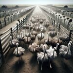 Ostrich farm owners discussing culling issues
