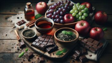Delicious heart-healthy sweet treats on a table