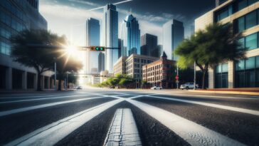 Scene of a tragic motorcycle accident in Dallas
