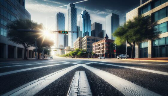 Scene of a tragic motorcycle accident in Dallas