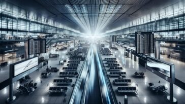 Passenger navigating delays at Newark airport