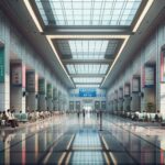 Travelers at airport considering REAL ID options