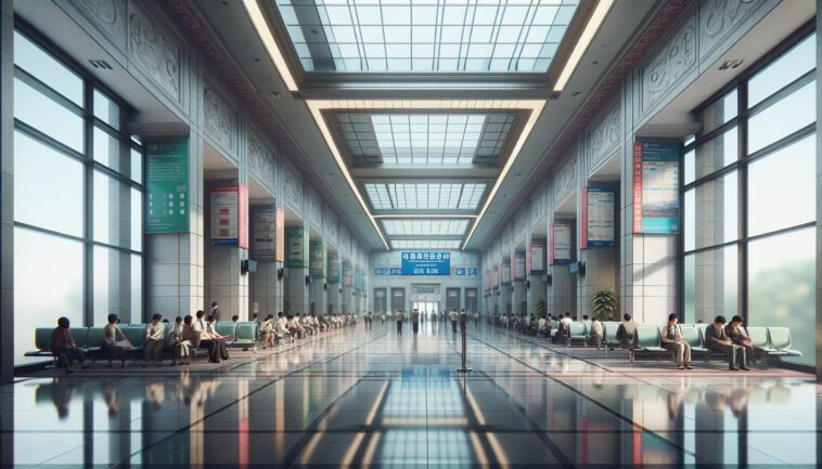 Travelers at airport considering REAL ID options