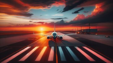 Immigration flight representing deportation process in the U.S.