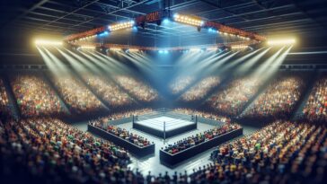 WWE SummerSlam 2023 two-night event action shot