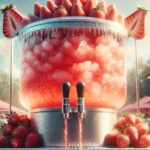 Costco's new frozen strawberry lemonade in a glass