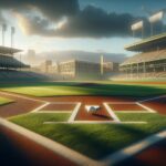 Giocatori dei Mets in azione contro i Dodgers