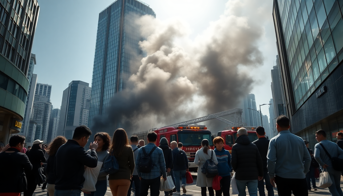 Chaos Erupts in Causeway Bay as Fire Unleashes Panic Among Shoppers