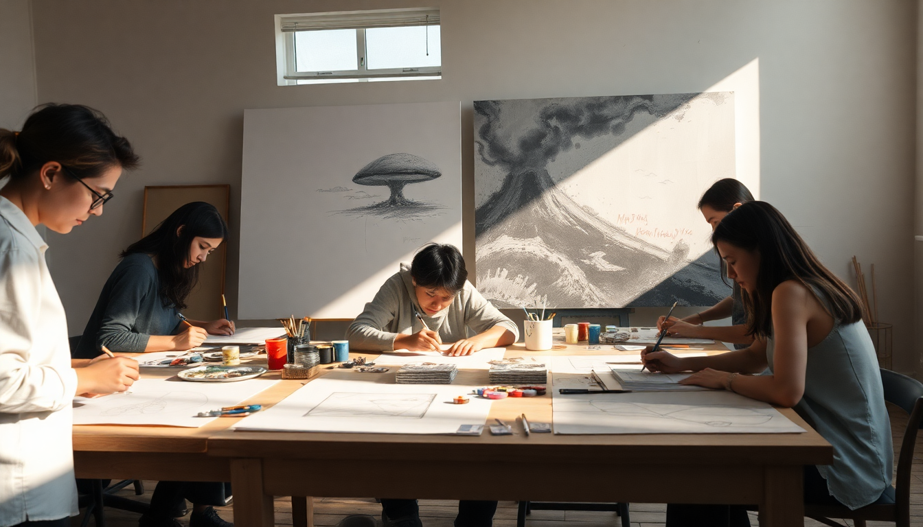 Art as a reflection of tragedy: visualizing history