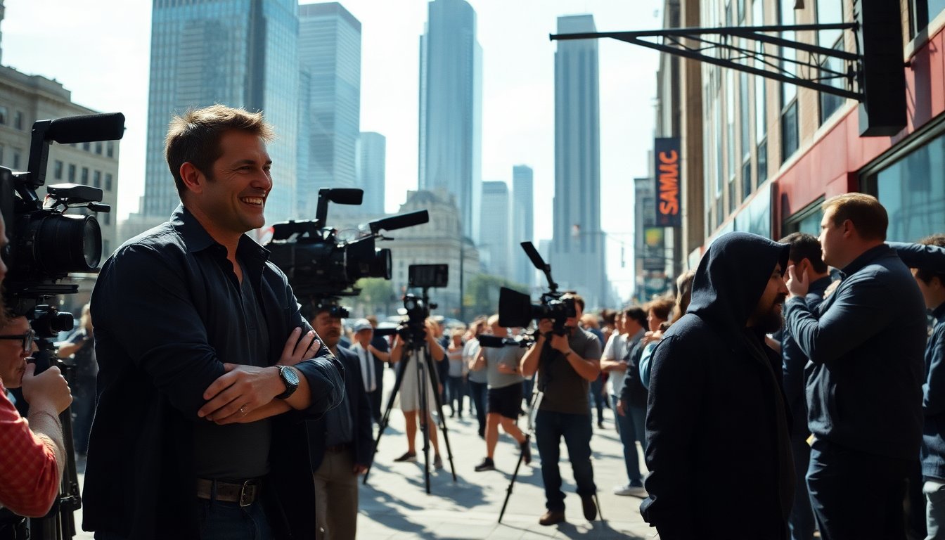 ryan reynolds shares a humorous moment with denzel washington on set python 1757280039