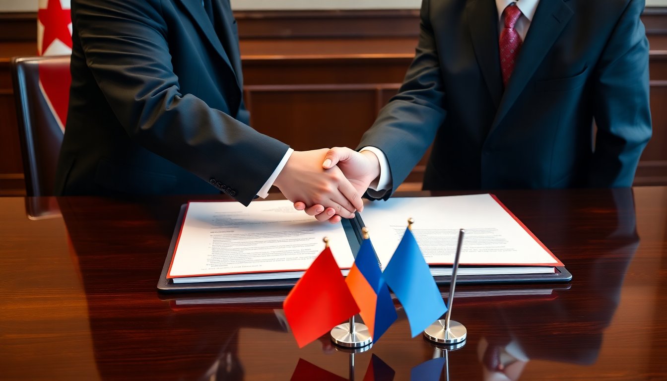 kim jong un welcomes alexander lukashenko as two states sign a treaty 1774579125